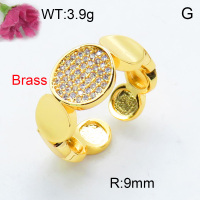Fashion Brass Ring  F3R400314bhia-J40
