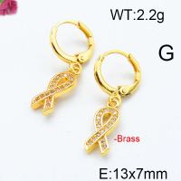 Fashion Brass Earrings  F6E402871vhha-J40