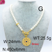 Fashion Brass Necklace  F6N402933vila-J40