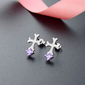 925 Silver Earrings Weight: 1.8g Size: 9.3*15.8, Stone4mm JR0055aivb-M112 YJCR004702
