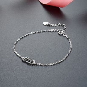 925 Silver Bracelet Weight: 1.6g Size: L：165mm+40mm  JR0057ainh-M112 YJCS004872