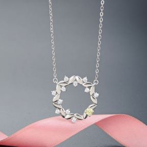 925 Silver Necklace Weight: 3.9g Size: P：22.6mm，N:410+50mm JR0071akhp-M112 YJCX004835