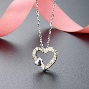925 Silver Necklace Weight: 3.2g Size: P：15.1X14mm，N:410+50mm JR0073ajnh-M112 YJCX004837