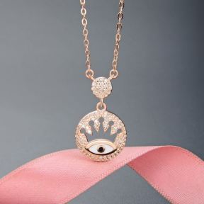 925 Silver Necklace Weight: 3.4g Size: P：14X23.6mm，N:400+50mm JR0074akia-M112 YJCX004838
