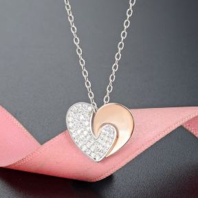 925 Silver Necklace Weight: 3.3g Size: P:16.6X14.4mm N:410+50mm JR0095ajpk-M112 YJCX004902