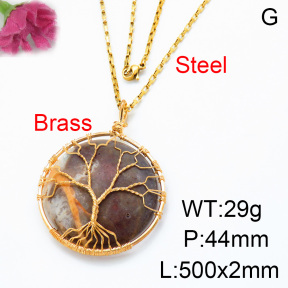 Natural Amazon Stone Fashion Necklace  F3N402938vhhl-Y008