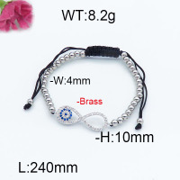Fashion Brass Bracelet  F6B403991bhbl-J07