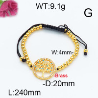 Fashion Brass Bracelet  F6B404219bhbl-J07