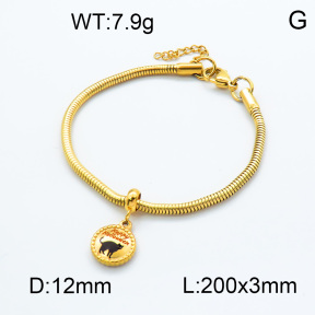 SS Bracelet  3B3002129vbpb-908