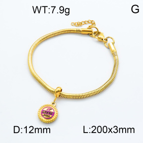 SS Bracelet  3B3002133vbpb-908