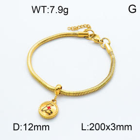 SS Bracelet  3B3002147vbpb-908