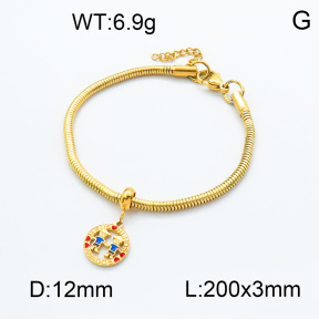 SS Bracelet  3B3002163vbpb-908