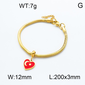 SS Bracelet  3B3002185vbpb-908