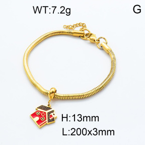 SS Bracelet  3B3002203vbpb-908