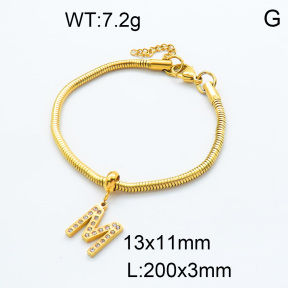 SS Bracelet  3B4001993bvpl-908