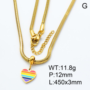 SS Necklace  3N3000493bhia-908