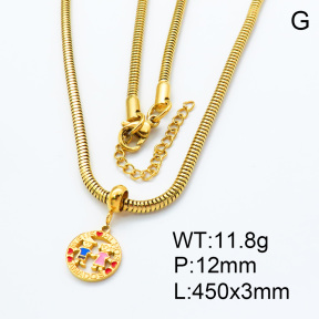 SS Necklace  3N3000497bhia-908