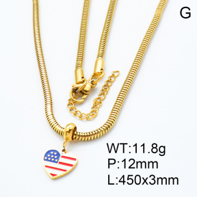 SS Necklace  3N3000511bhia-908