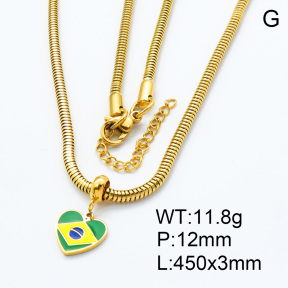 SS Necklace  3N3000513bhia-908