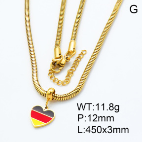 SS Necklace  3N3000523bhia-908