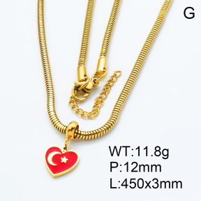 SS Necklace  3N3000525bhia-908