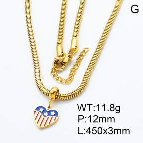 SS Necklace  3N3000527bhia-908