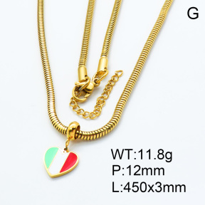 SS Necklace  3N3000531bhia-908