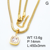 SS Necklace  3N4001130bhil-908