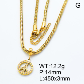 SS Necklace  3N4001136bhil-908