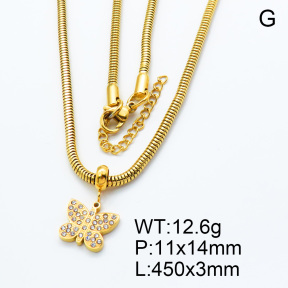 SS Necklace  3N4001138bhil-908