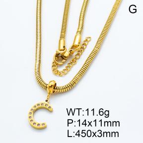 SS Necklace  3N4001146bhil-908