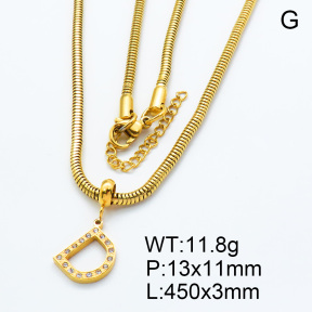 SS Necklace  3N4001148bhil-908