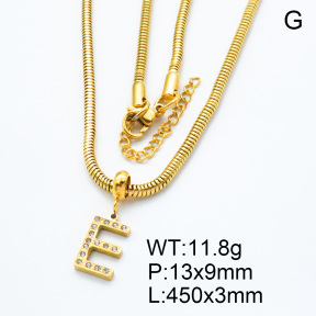 SS Necklace  3N4001150bhil-908