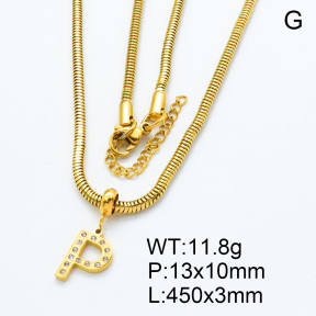 SS Necklace  3N4001172bhil-908