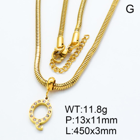 SS Necklace  3N4001174bhil-908