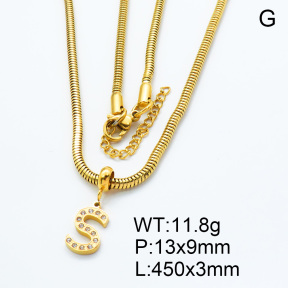 SS Necklace  3N4001178bhil-908