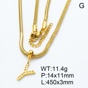 SS Necklace  3N4001190bhil-908