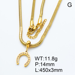 SS Necklace  3N4001194bhil-908