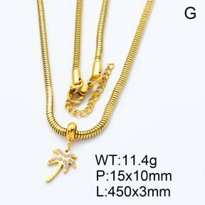 SS Necklace  3N4001202bhil-908