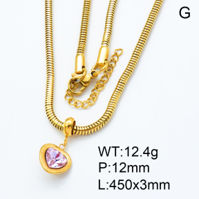 SS Necklace  3N4001204bhia-908