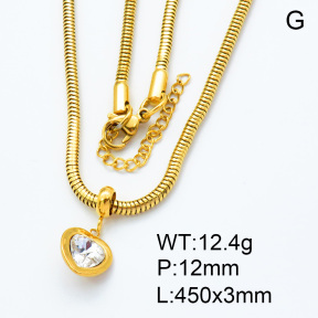 SS Necklace  3N4001206bhia-908