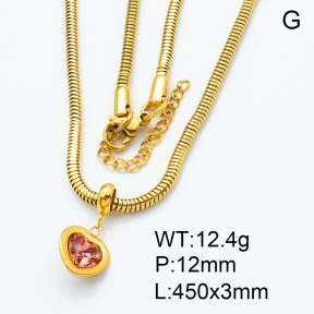 SS Necklace  3N4001210bhia-908