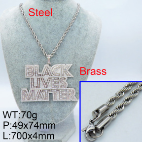 Fashion Brass Necklace  F3N4002952bobo-905