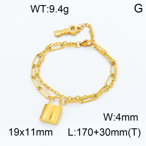 SS Bracelet  3B2001729bhbl-908