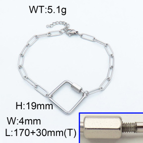 SS Bracelet  3B2001758vbnl-908