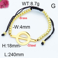 Fashion Brass Bracelet  F6B800375bbov-J111