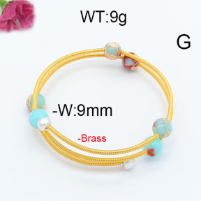 Fashion Brass Bangle  F6BA41317bhva-J111