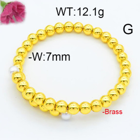 Fashion Brass Bangle  F6BA41345bbov-J111
