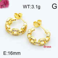 Fashion Brass Earrings  F6E402911bhva-J111