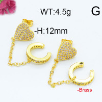 Fashion Brass Earrings  F6E402922vhha-J111